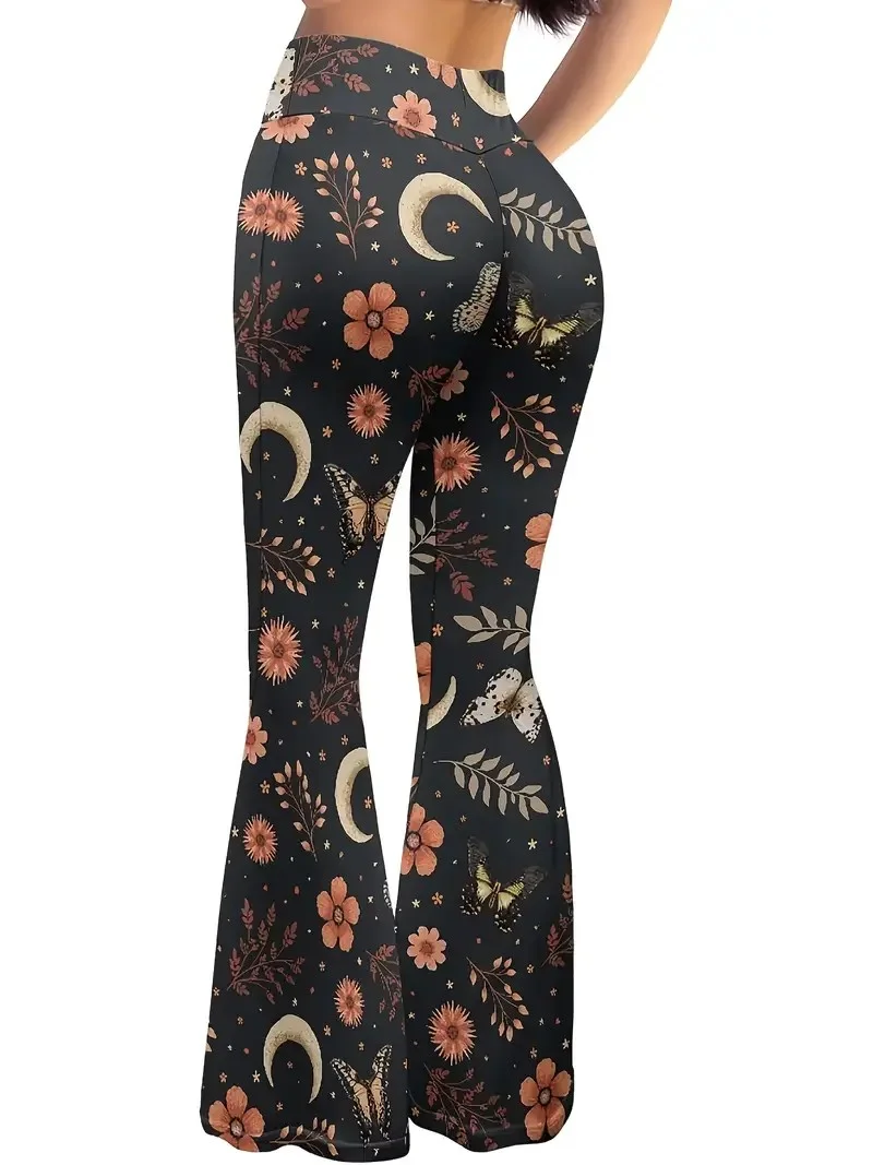 Simple Regular Fit Abstract Pants