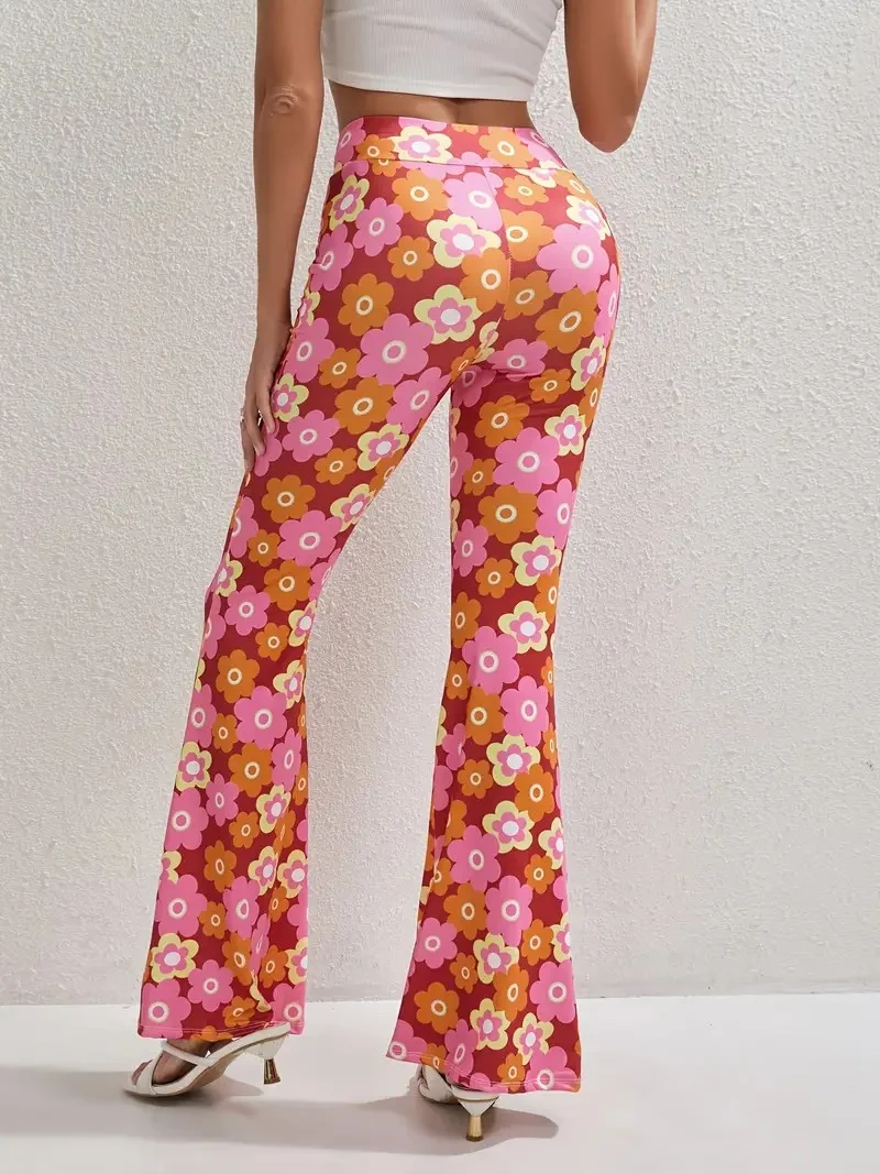 Floral Regular Fit Casual Pants