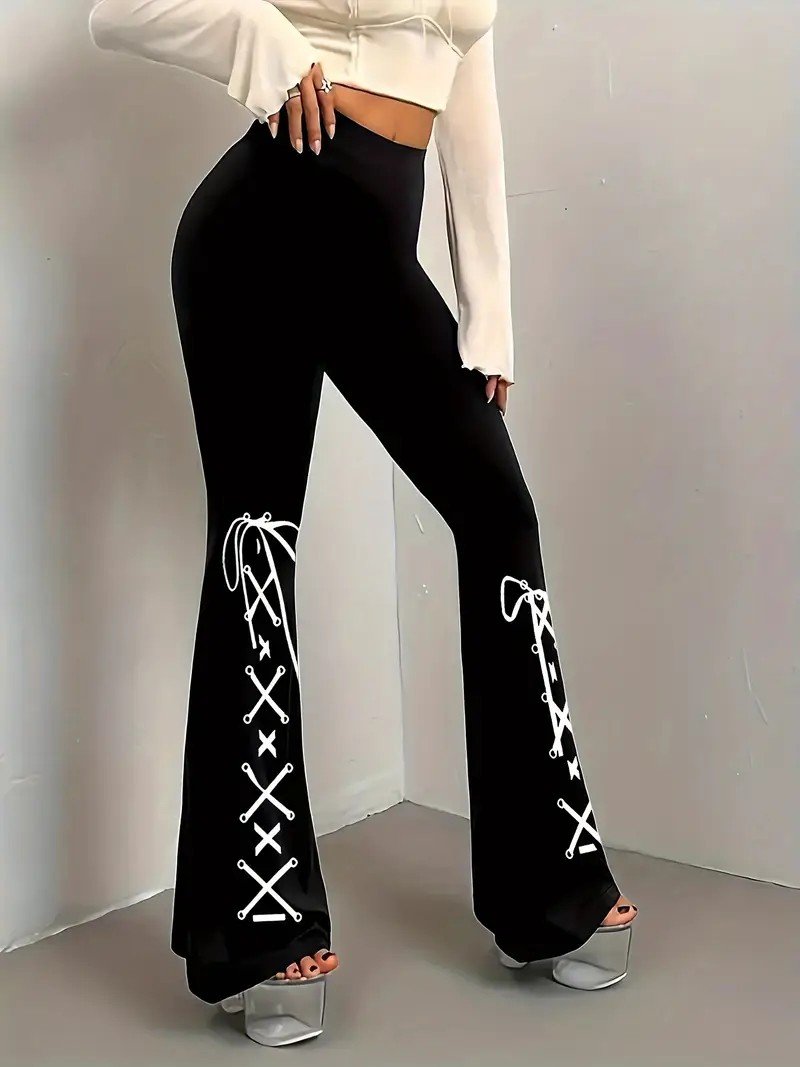 Gradient Pattern Simple Regular Fit Pants