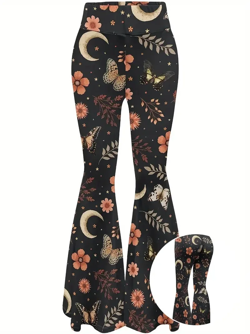 Simple Regular Fit Abstract Pants