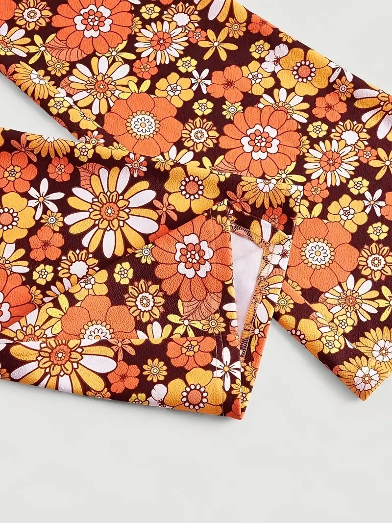 Floral Regular Fit Casual Pants