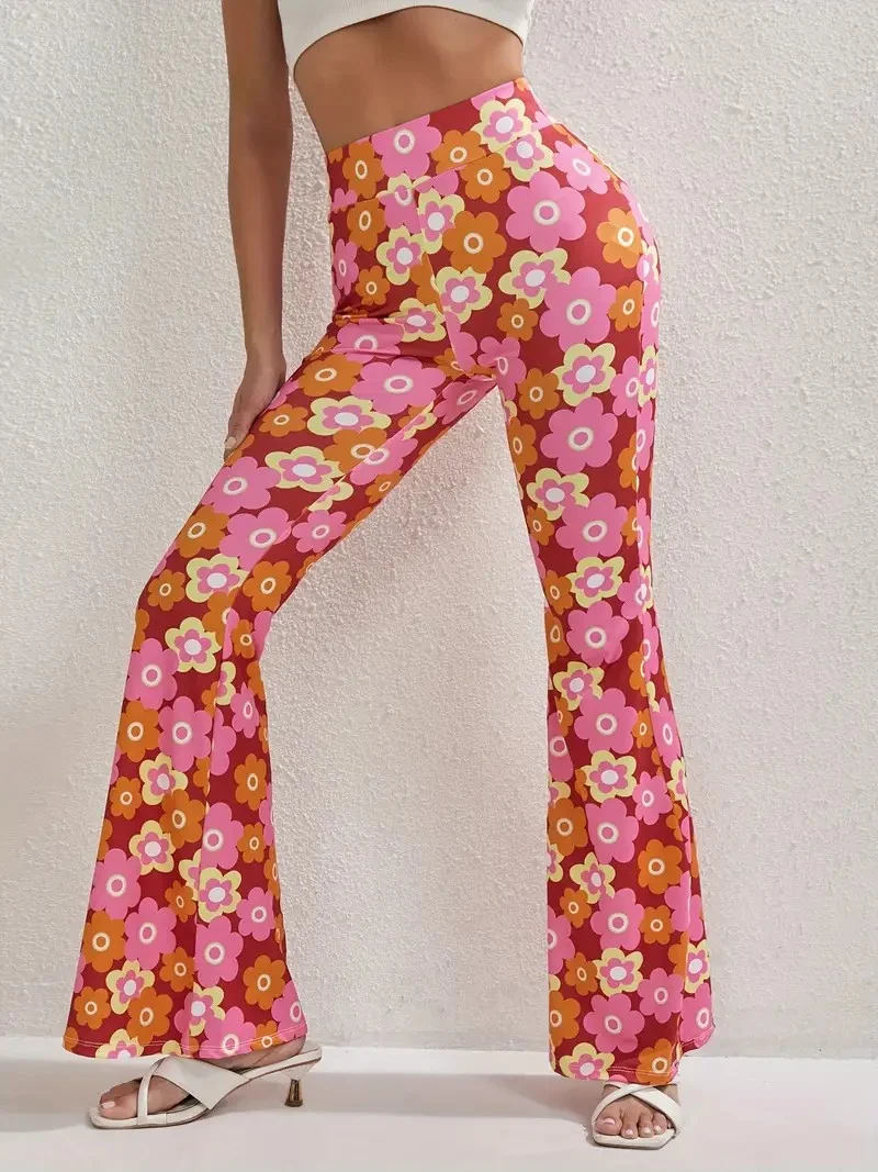 Floral Regular Fit Casual Pants