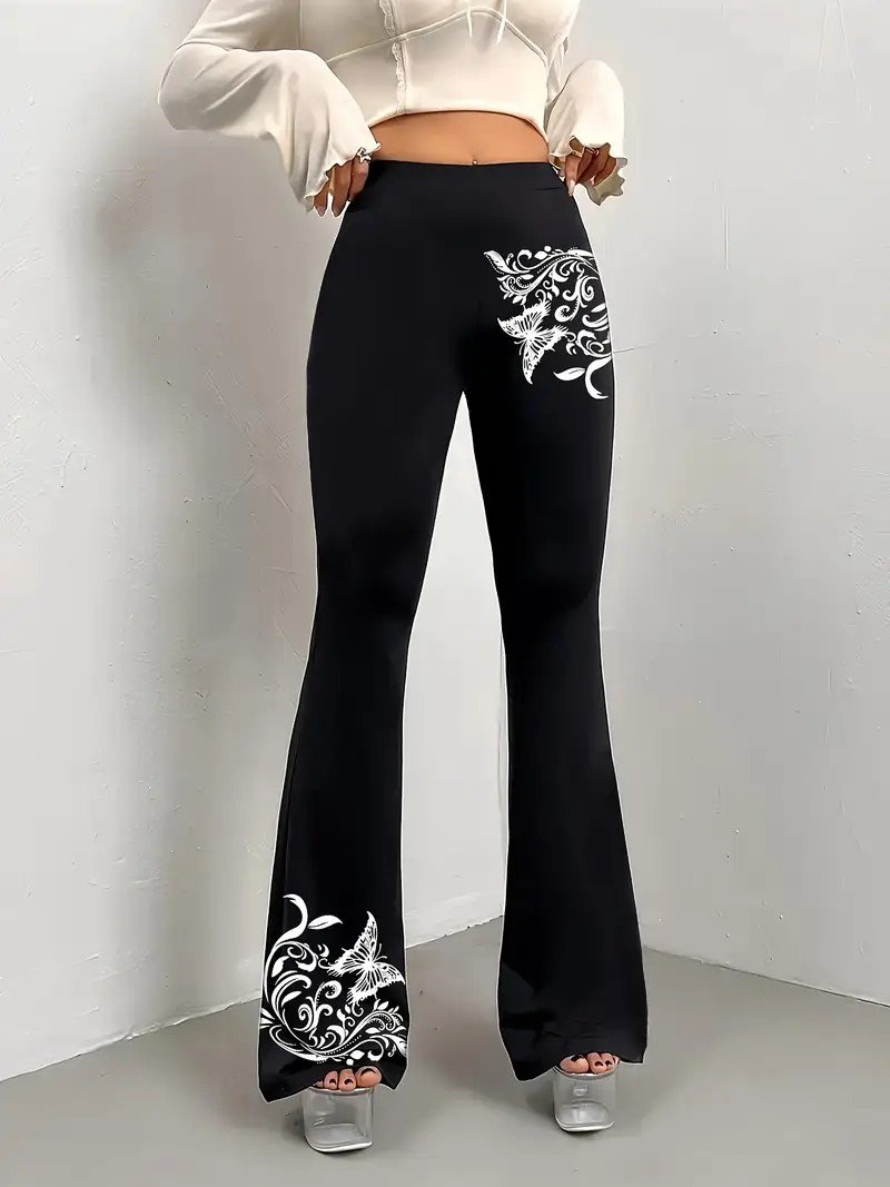 Gradient Pattern Simple Regular Fit Pants