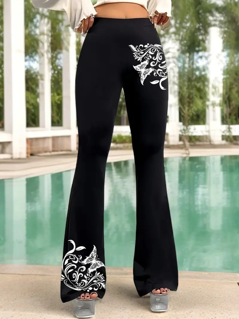 Gradient Pattern Simple Regular Fit Pants