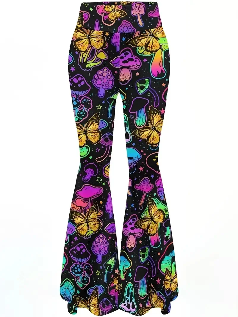 Simple Regular Fit Abstract Pants