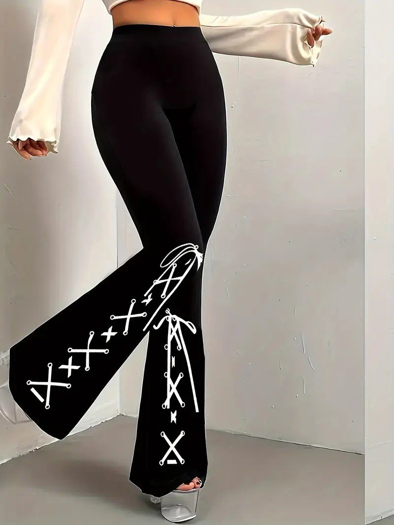 Gradient Pattern Simple Regular Fit Pants