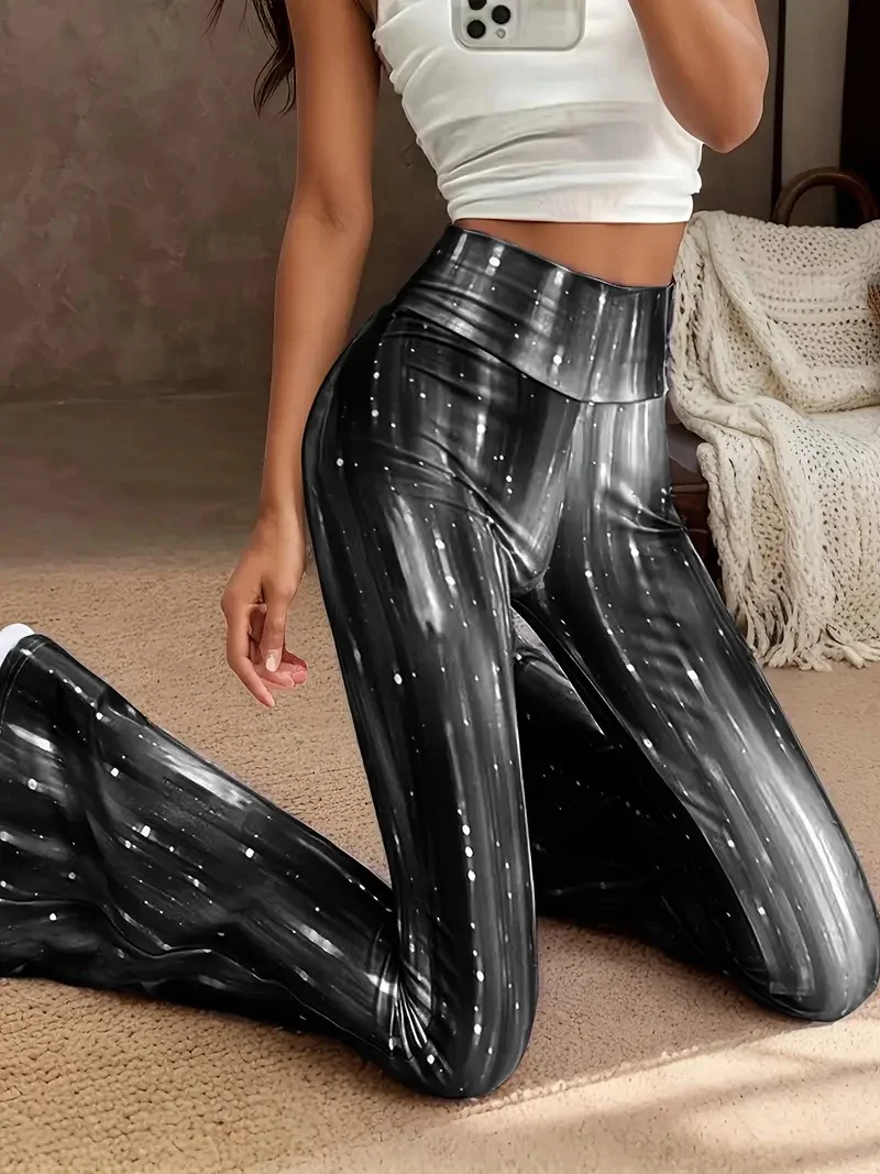 Regular Fit Gradient Pattern Simple Pants