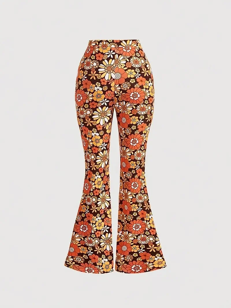 Floral Regular Fit Casual Pants