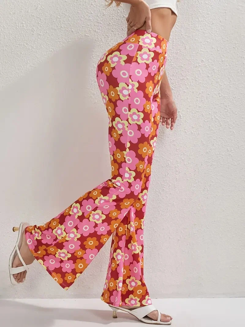 Floral Regular Fit Casual Pants