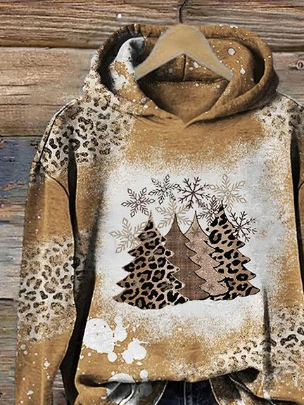 Women's Christmas Print Casual Hoodie