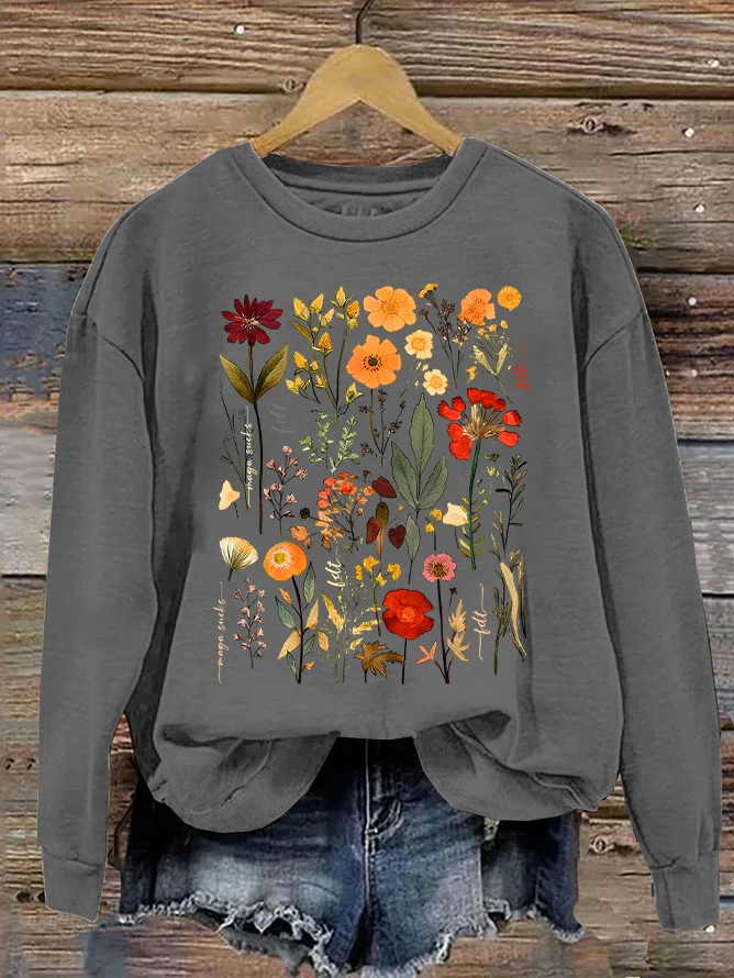 Subtle Anti-Trump Flowers Sweatshirts , Anti-Maga Floral , Fdt Merch, Feminist Gift Casual Sweatshirts Casual Sweatshirt