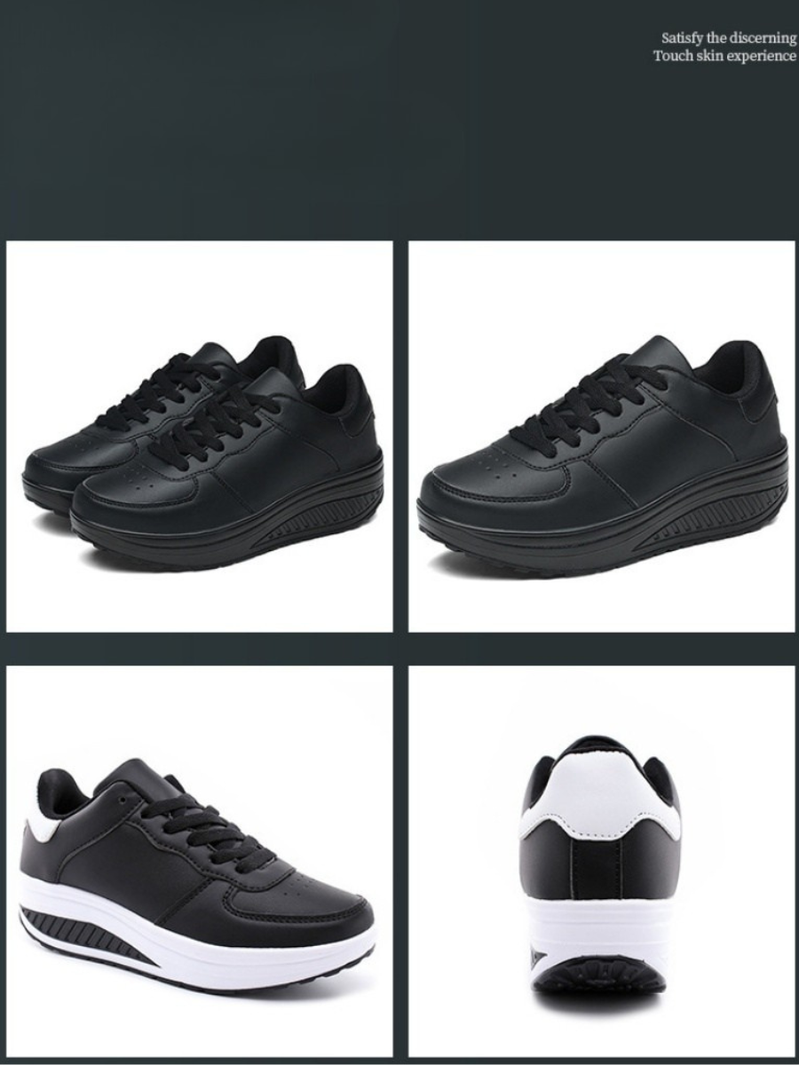 Color Block All Season Mesh Fabric Shallow Shoes