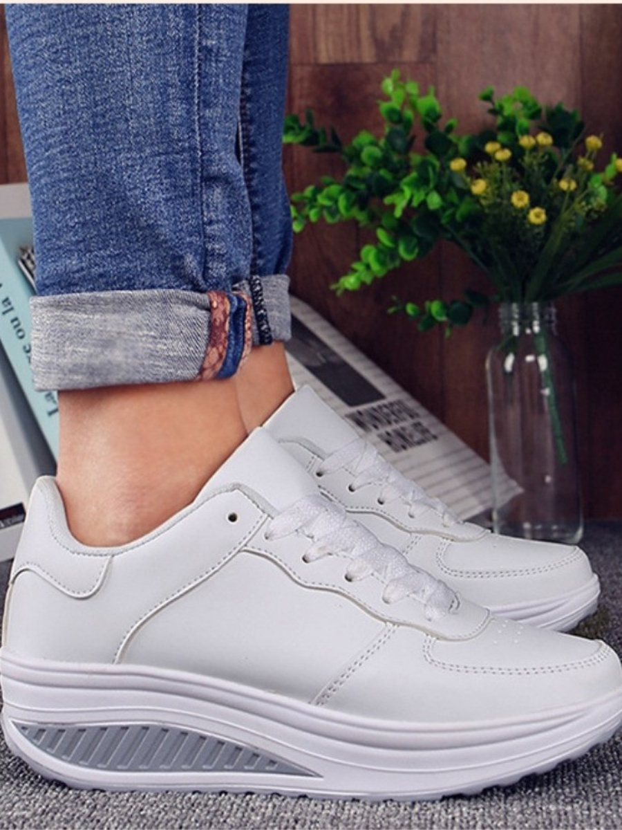 Color Block All Season Mesh Fabric Shallow Shoes