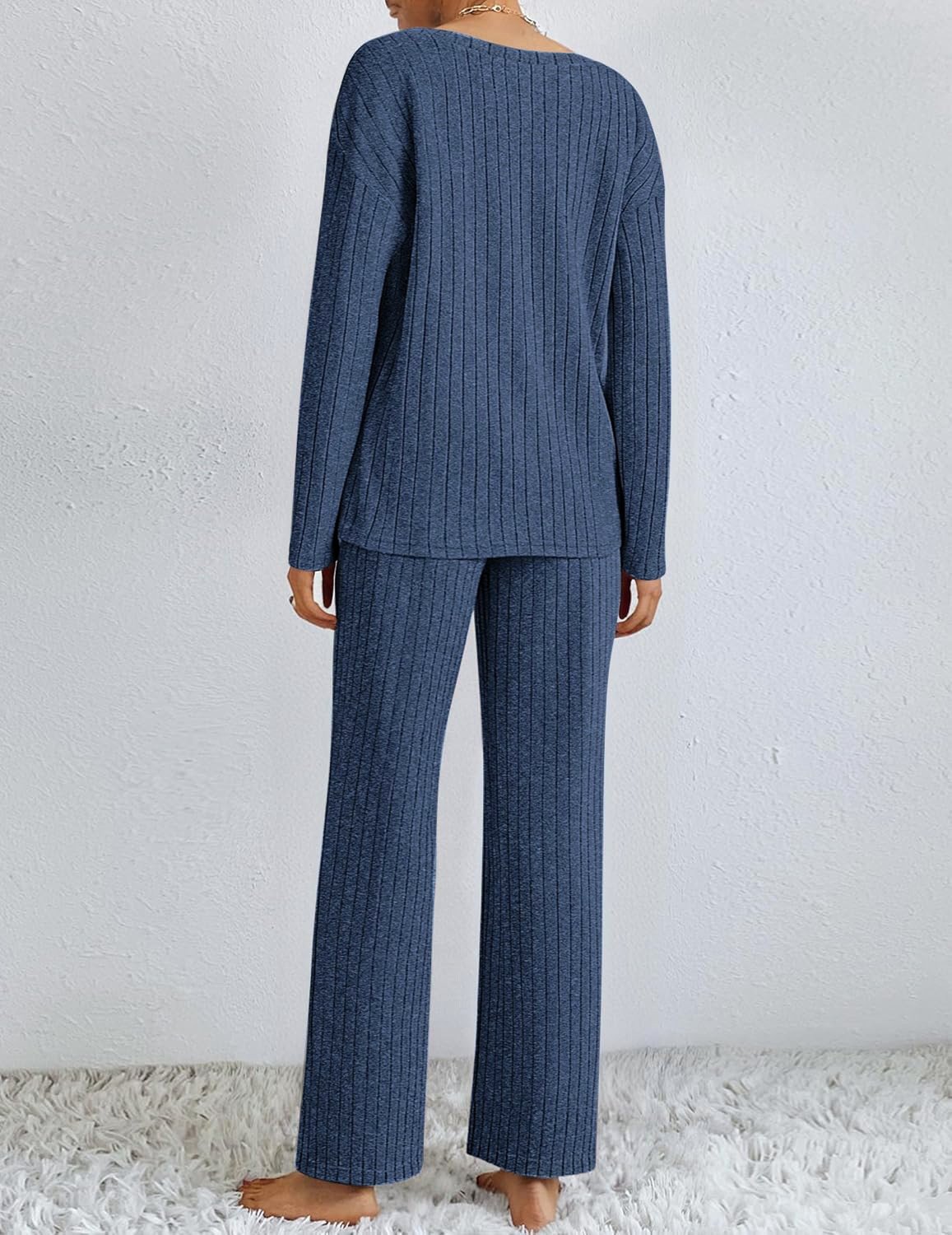 Plain Simple Cotton Two-Piece Set