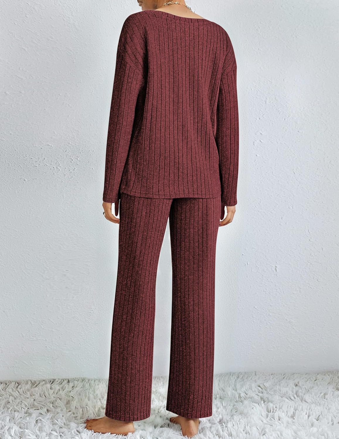 Plain Simple Cotton Two-Piece Set