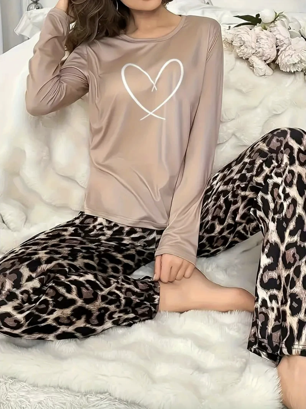 Regular Fit Geometric Casual Two-Piece Set
