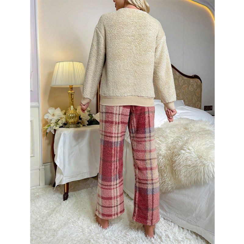 Color Block Casual Two-Piece Set