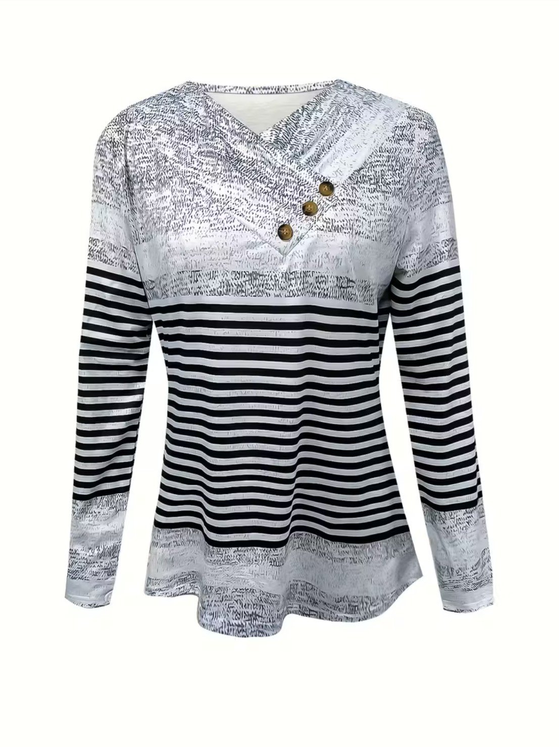 Striped Cotton Casual Others T-Shirt