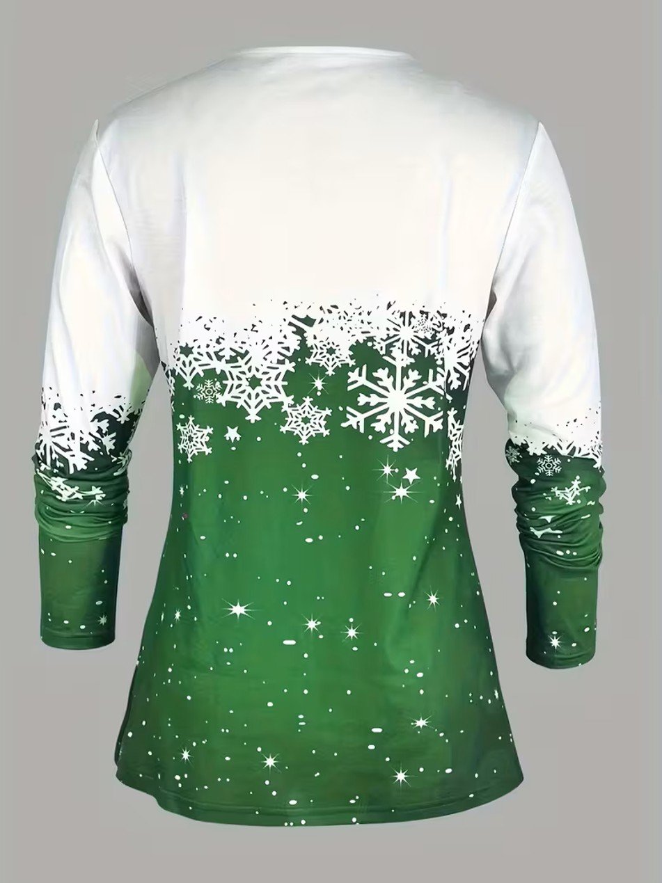 Christmas Casual Cotton Others T-Shirt