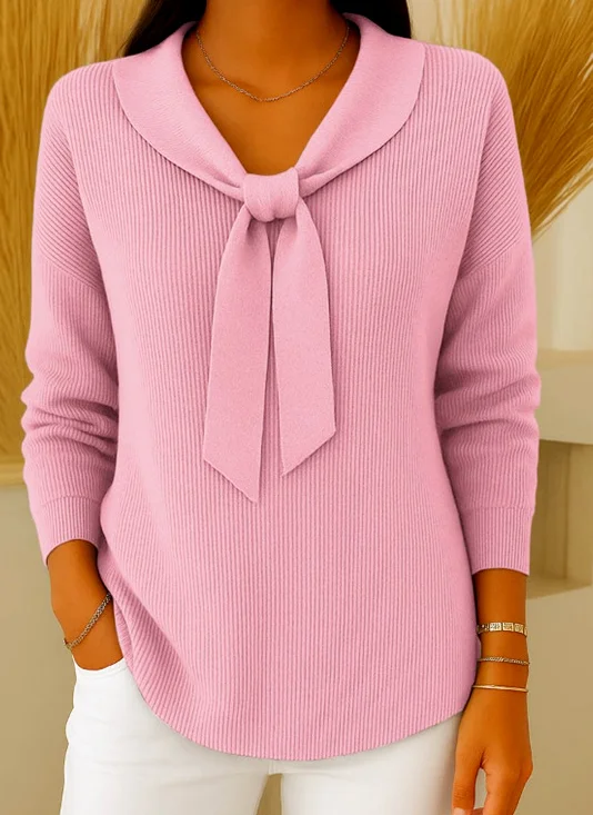 Regular Fit Casual Plain Cotton Sweater