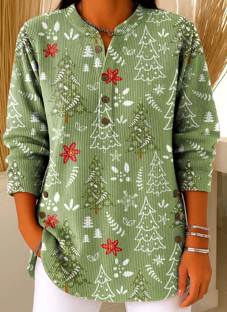 Plants V Neck Casual Regular Fit T-Shirt