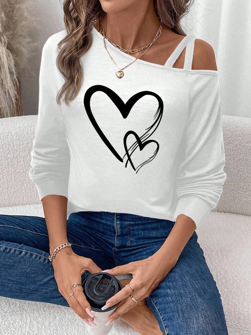 Regular Fit Geometric Casual T-Shirt