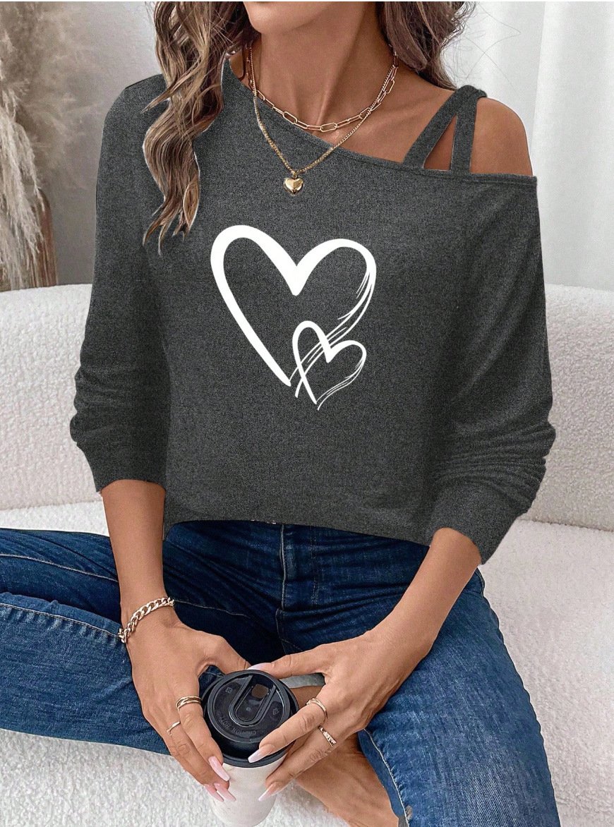 Regular Fit Geometric Casual T-Shirt