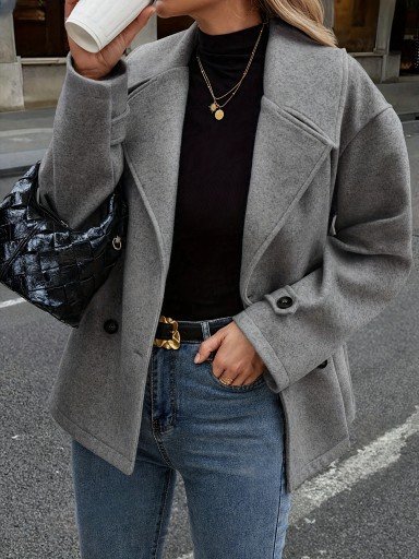 Plain Casual Regular Fit Jacket