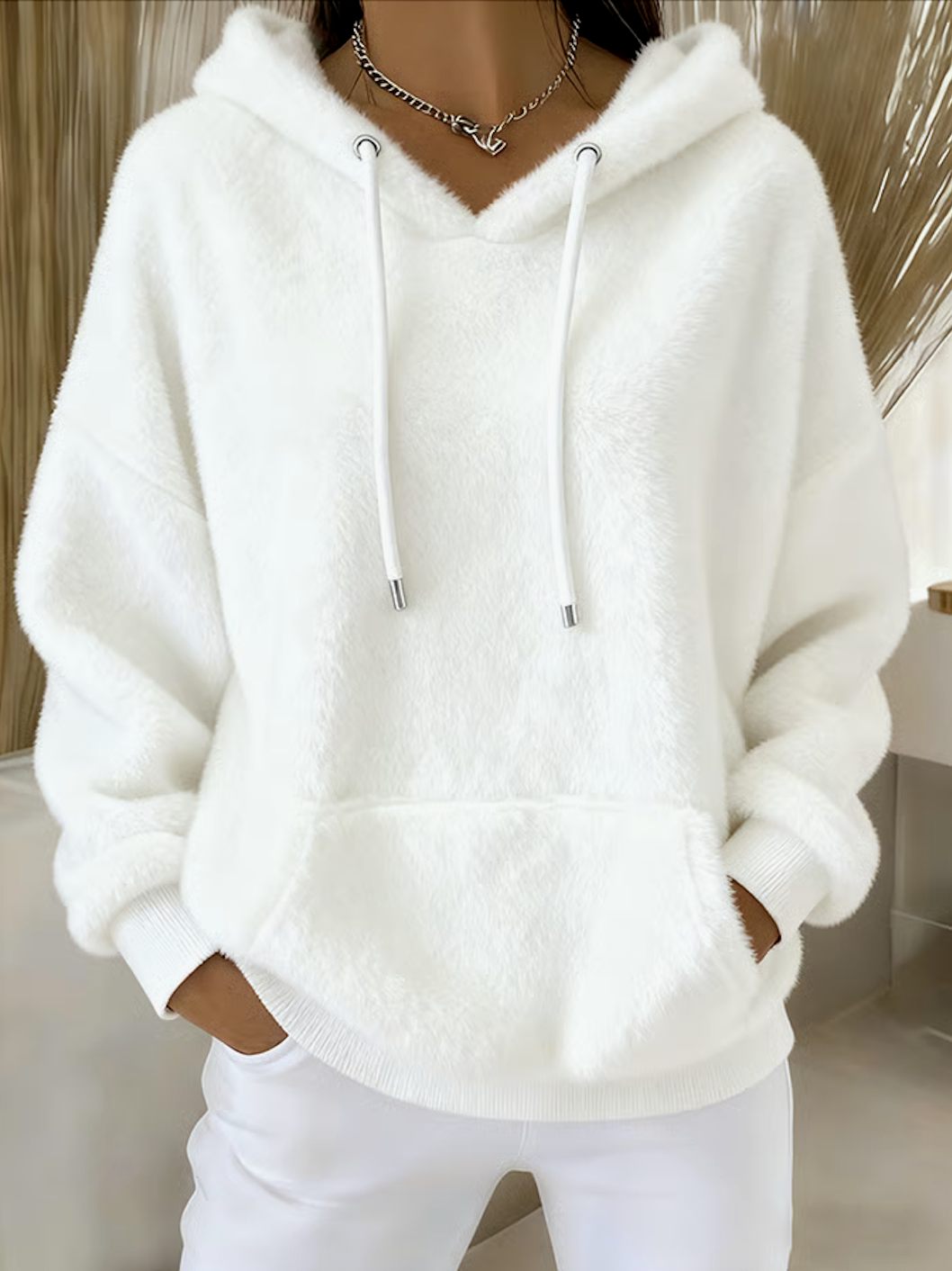Casual Plain Hoodie