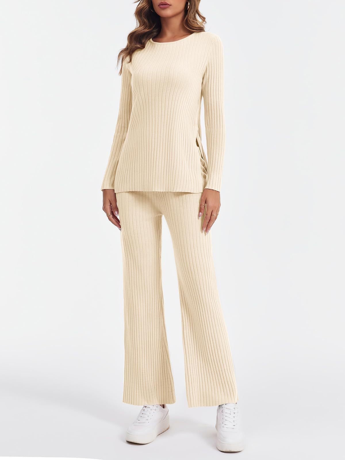 Crew Neck Cotton Casual Pajama Set