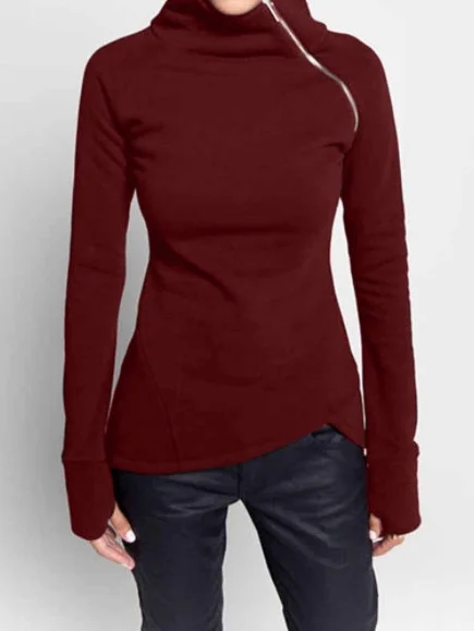 Plain Lady Romance Loose Sweatshirt