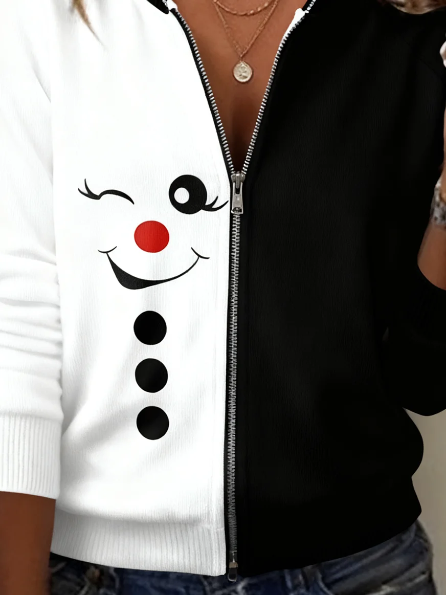 Christmas Simple Loose Wool/Knitting Cardigan