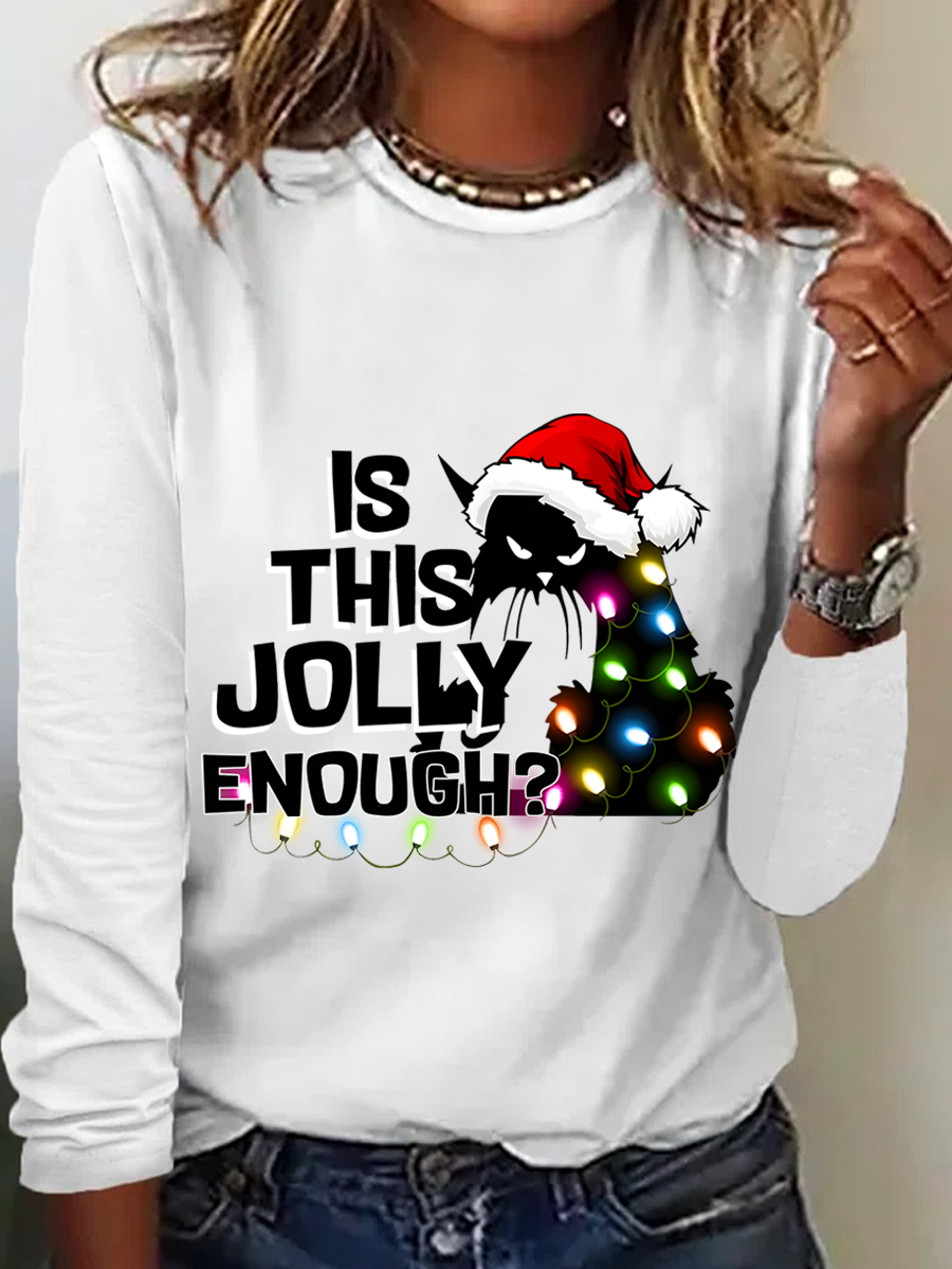 Cat Christmas Funny Long sleeve shirt