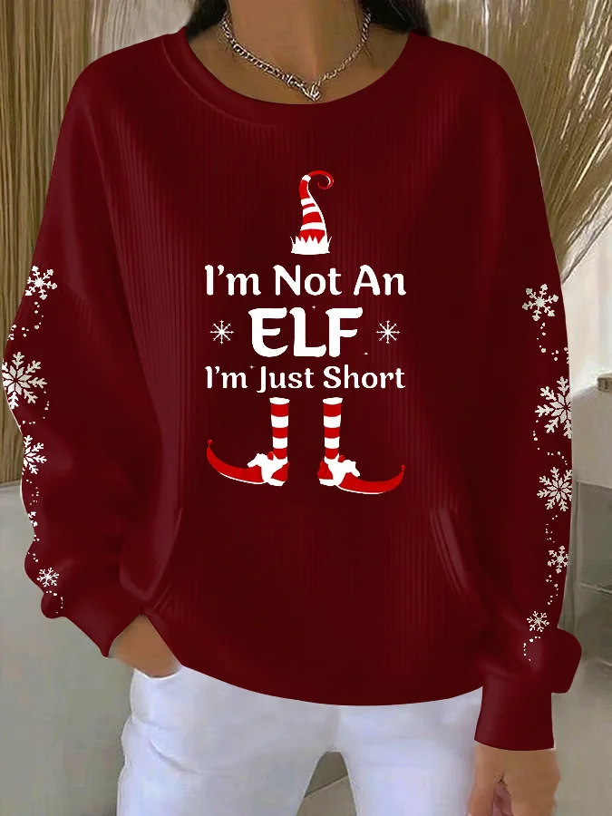 Crew Neck Casual Christmas Sweatshirt