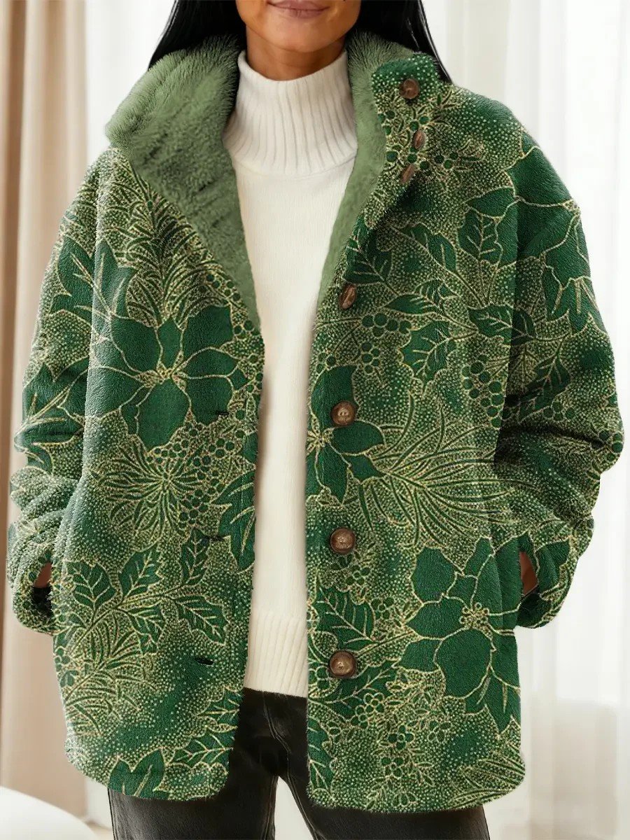 Others Casual Loose Teddy Jacket