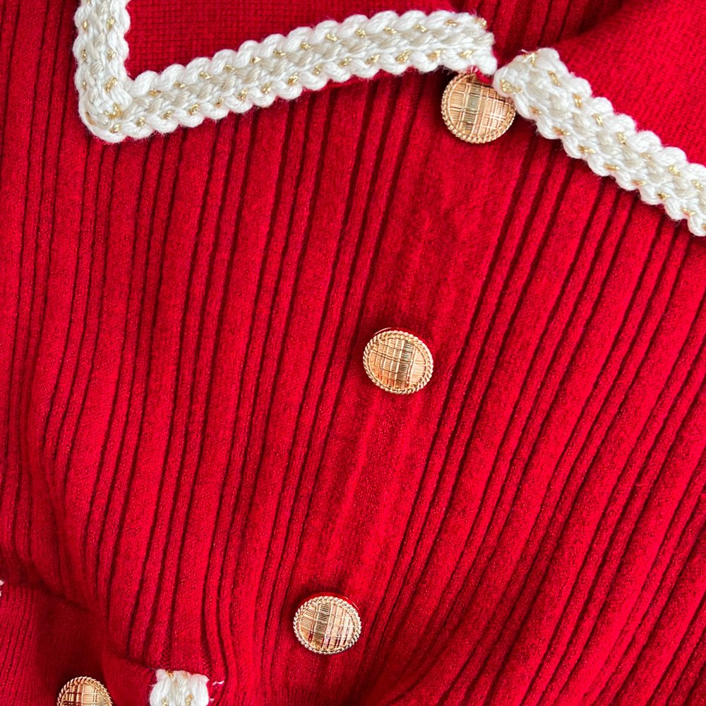 Others Sexy Multicolor Block Wool/Knitting Dress With No