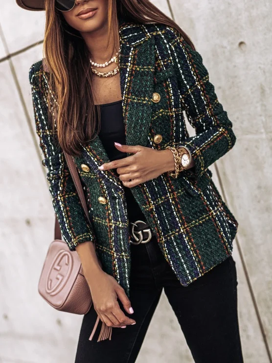 Others Color Block Dressy Regular Fit Blazer