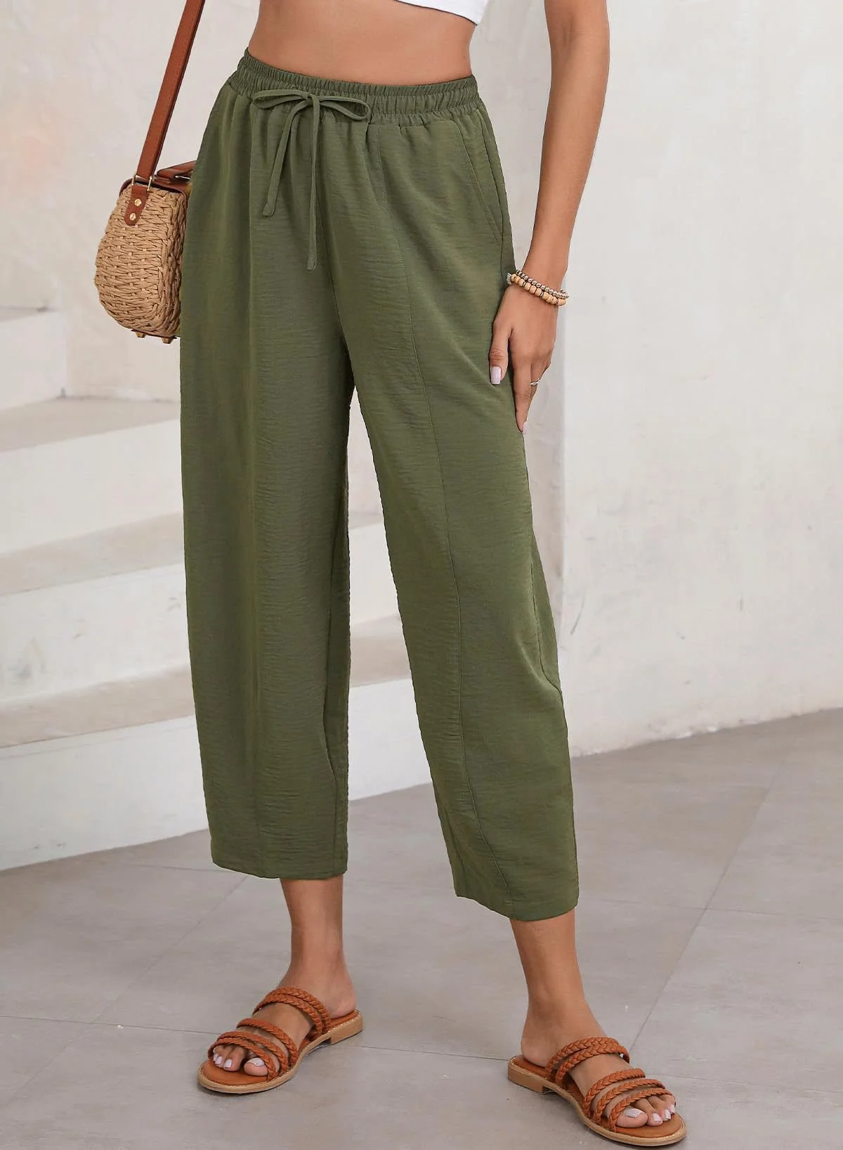 Plain Loose Simple Pants