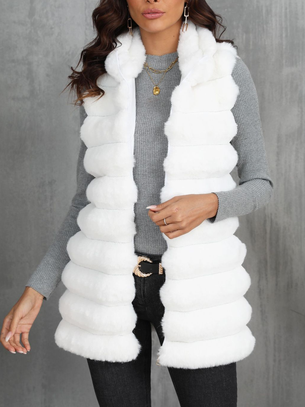 Plain Casual Loose Others Vest