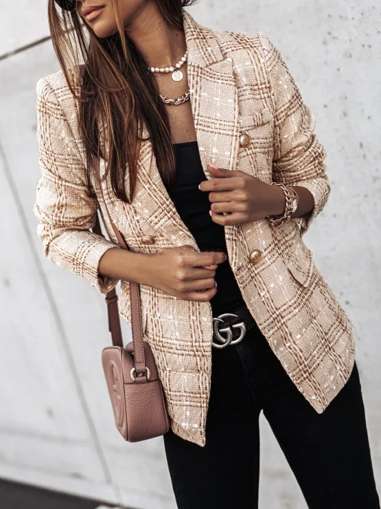 Others Color Block Dressy Regular Fit Blazer