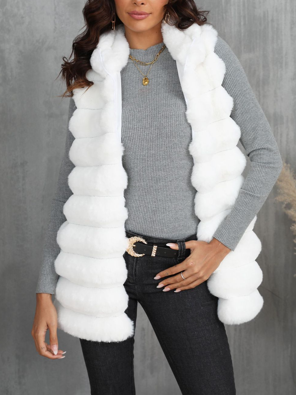 Plain Casual Loose Others Vest