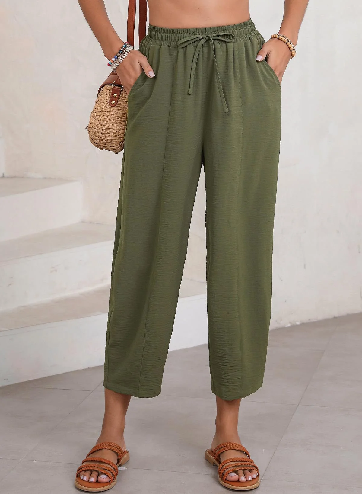 Plain Loose Simple Pants