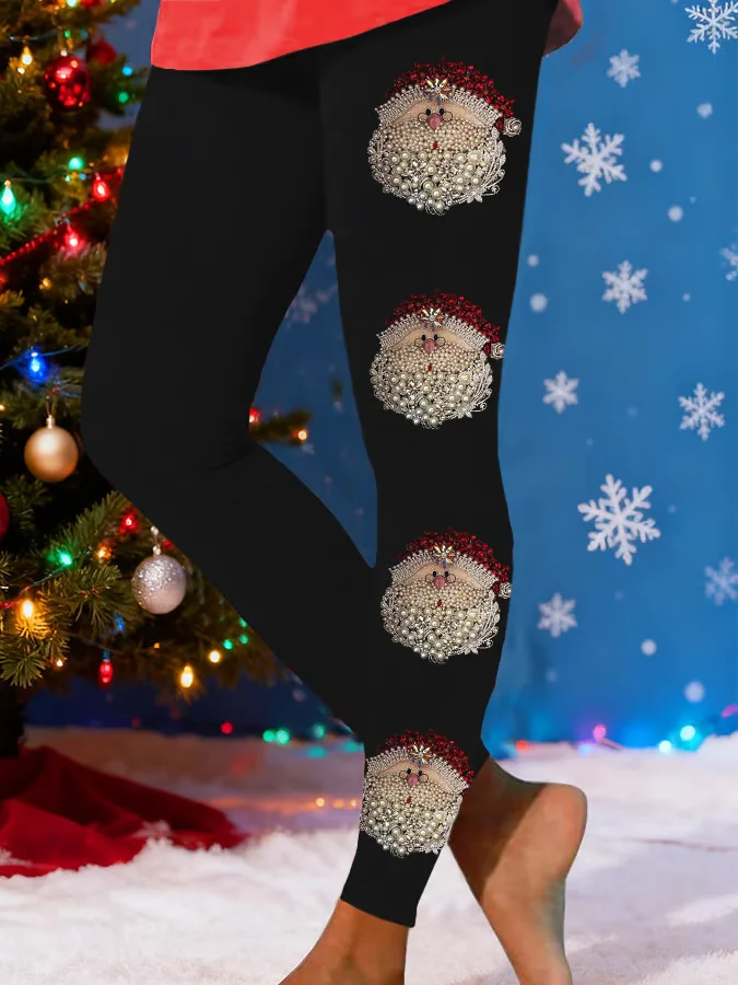 Printing Tight Christmas Casual Leggings