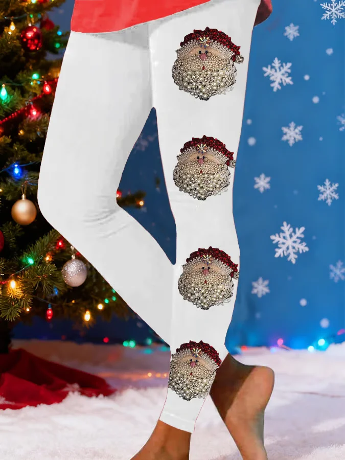 Printing Tight Christmas Casual Leggings
