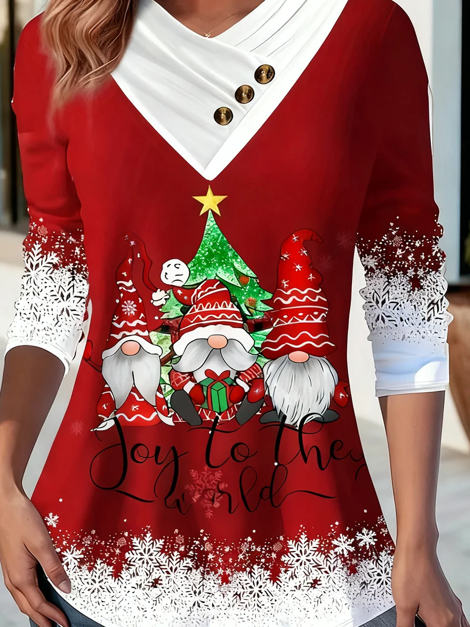 Others Gradient Pattern Casual T-Shirt