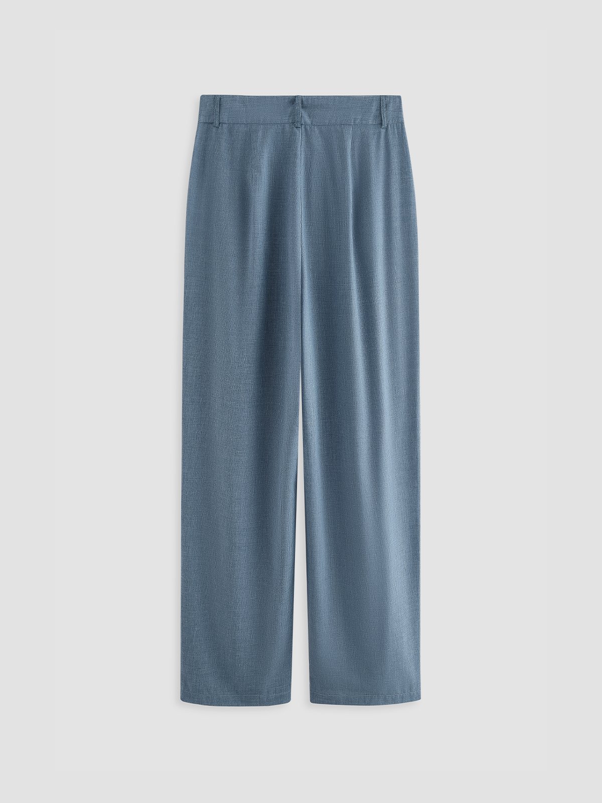 Casual Pockets Plain Buttoned Pants