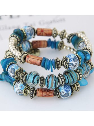 zolucky Women Fashion Bohemian Alloy Bracelet Accessories