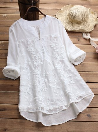 Women Casual Long Sleeve V Neck Top