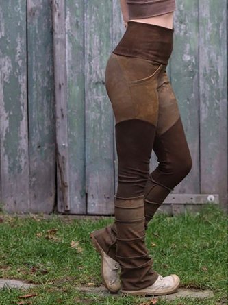 Cotton-Blend Casual Pants