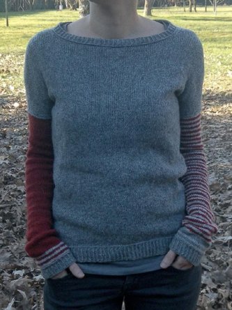 zolucky Grey Knitted Long Sleeve Sweater